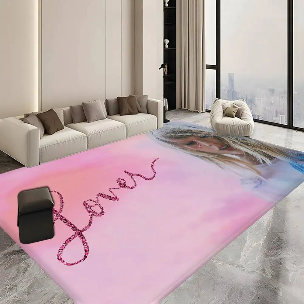 Pop Singer T-Taylor S-Swift Floor Mat Cheaper Anti-slip Modern Living Room Balcony Printed Bedside Mats