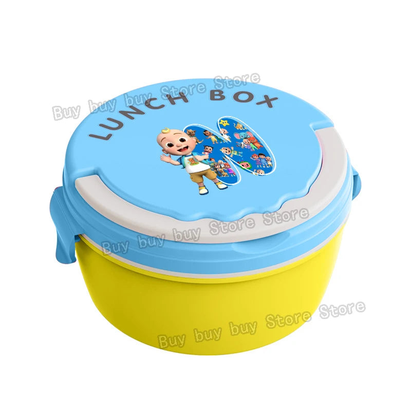Cocomelons Lunch Boxs Portable Bento Meal Case Boys Fruit Food Storage Box Microwave 26letters Lunch Box Picnic Fresh Cases Gift