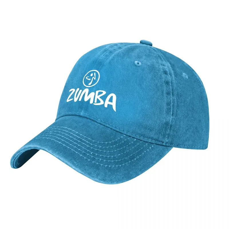 2026 ZUMBA LOGO WASHED COTTON BASEBALL CAP UNISEX ADJUSTABLE FIT CASUAL STREETWEAR STYLE DAILY WEAR OUTDOOR ACTIVITY HAT
