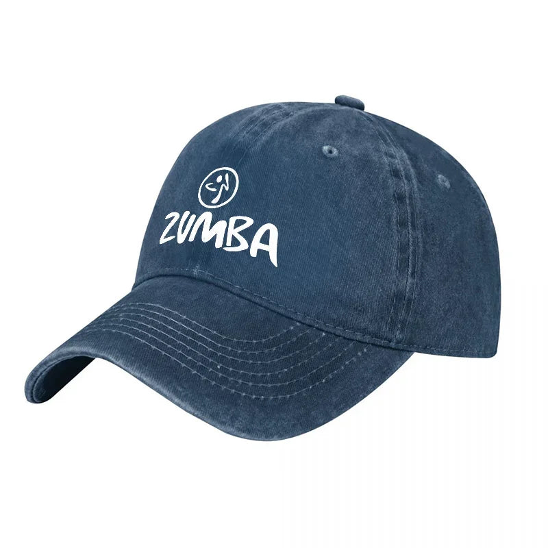 2026 ZUMBA LOGO WASHED COTTON BASEBALL CAP UNISEX ADJUSTABLE FIT CASUAL STREETWEAR STYLE DAILY WEAR OUTDOOR ACTIVITY HAT