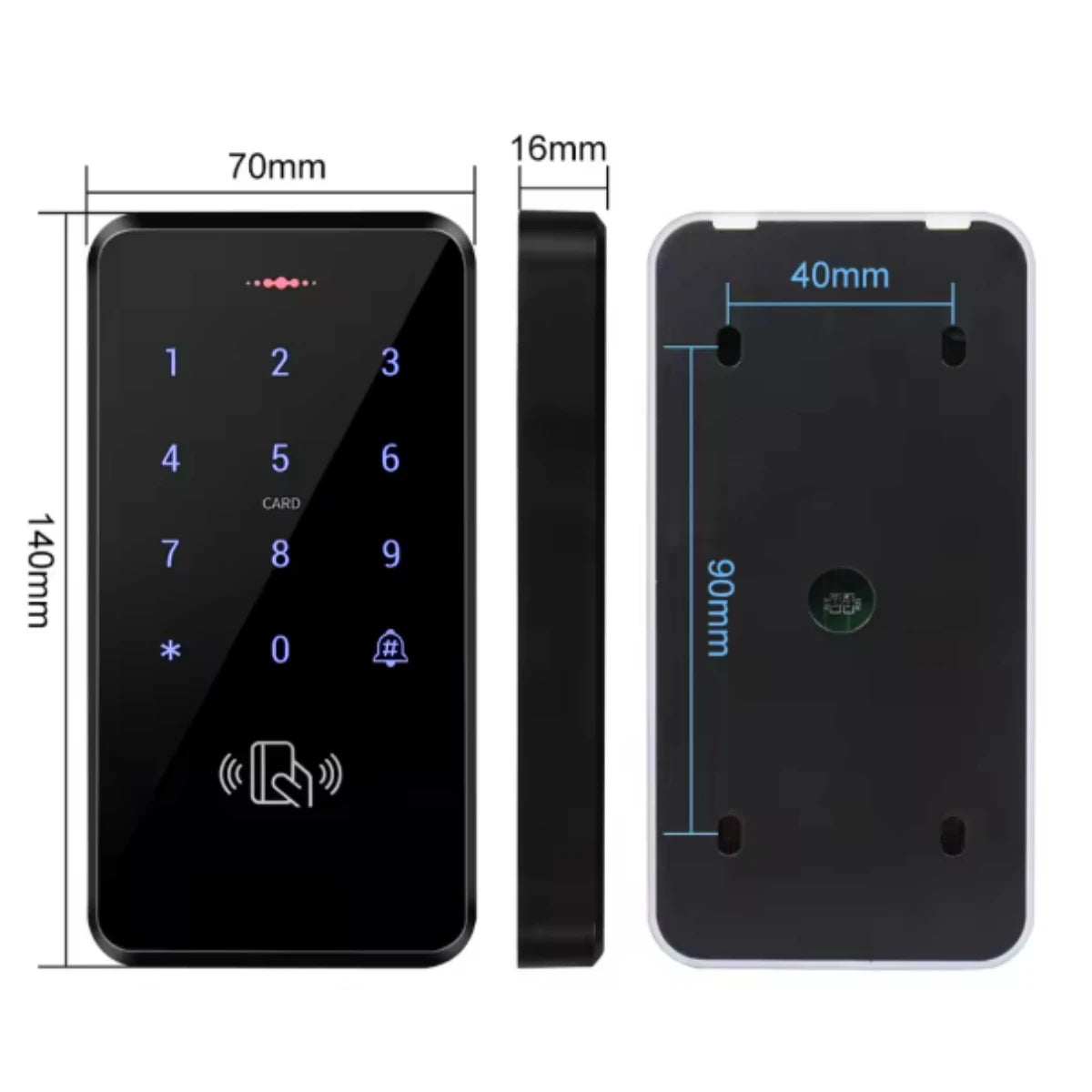 RFID Access Control Device 125KHz EM Card Password 3000 Users IP65 Waterproof Wiegand 26/34 Outdoor Doorbell for Apartment