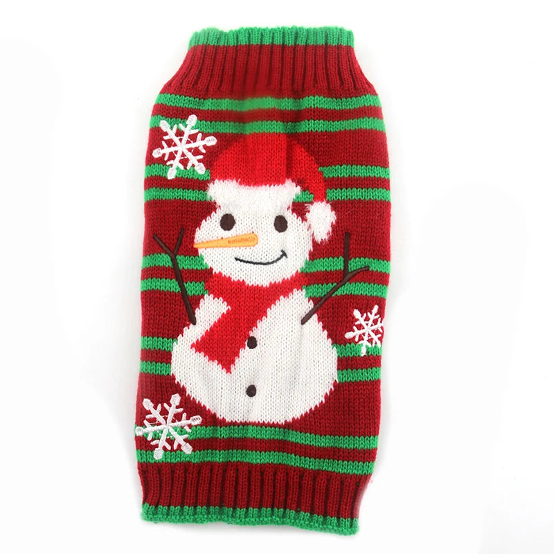 Winter Dog Clothes Christmas Holiday Sweater Chihuahua Teddy Outfit Coat for Small Medium Large Dog and Cat Autumn Warm