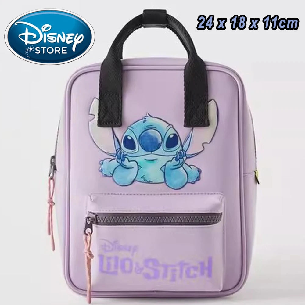 2026 Stitch Plush Backpack Ins Japanese Blue Stitch Funny Cartoon Large-Capacity Student Backpack Kindergarten Bag Child Gift