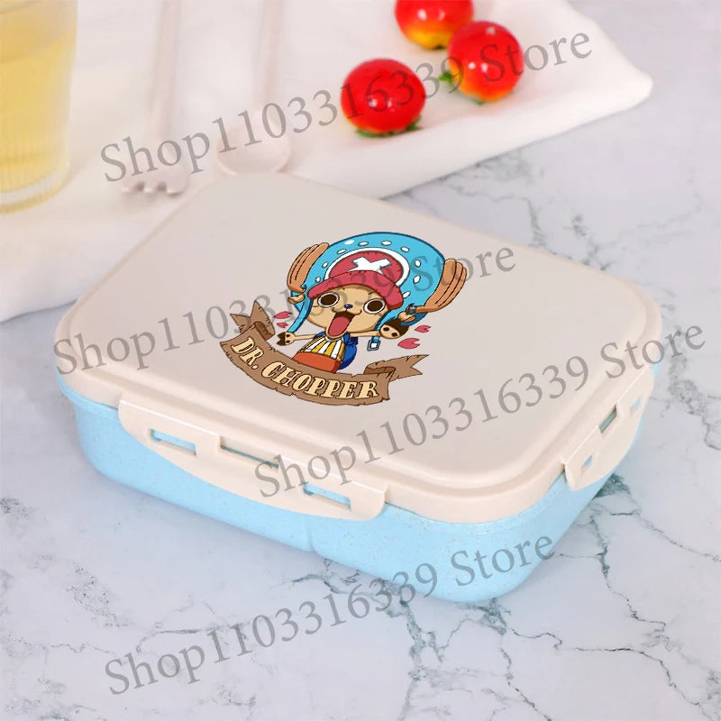 One Piece Boy Girl Bento Lunch Box Portable Food Boxes Microwave Lunch Boxes Anime Print Picnic Case Children Food Container New