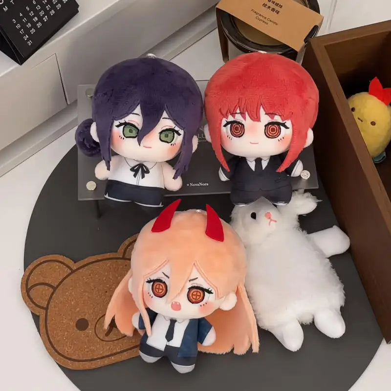 Cartoon Anime 10Cm Chainsaw Man Series Plush Toy Creativity Backpack Keychain Decoration Cute Peripherals Friend Birthday Gift