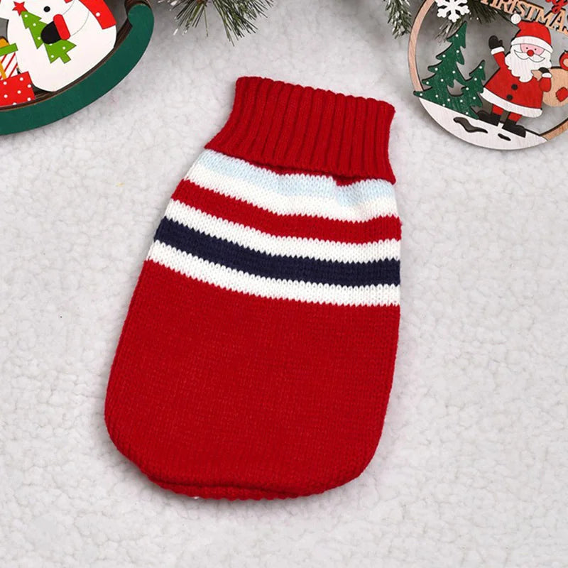 Popular Elk Print Cat Puppy Sweater Autumn Winter Pet Clothes Coat for Small Dogs Cats Cute Warm Sphynx Clothing Kitten Costume