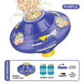 UFO Colorful Flying Disc Fully Automatic Electric Sound and Light Rotating Obstacle Avoidance Space Bubble Machine