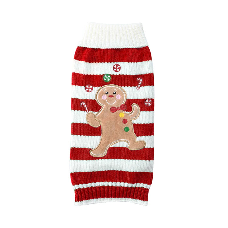Winter Dog Clothes Christmas Holiday Sweater Chihuahua Teddy Outfit Coat for Small Medium Large Dog and Cat Autumn Warm