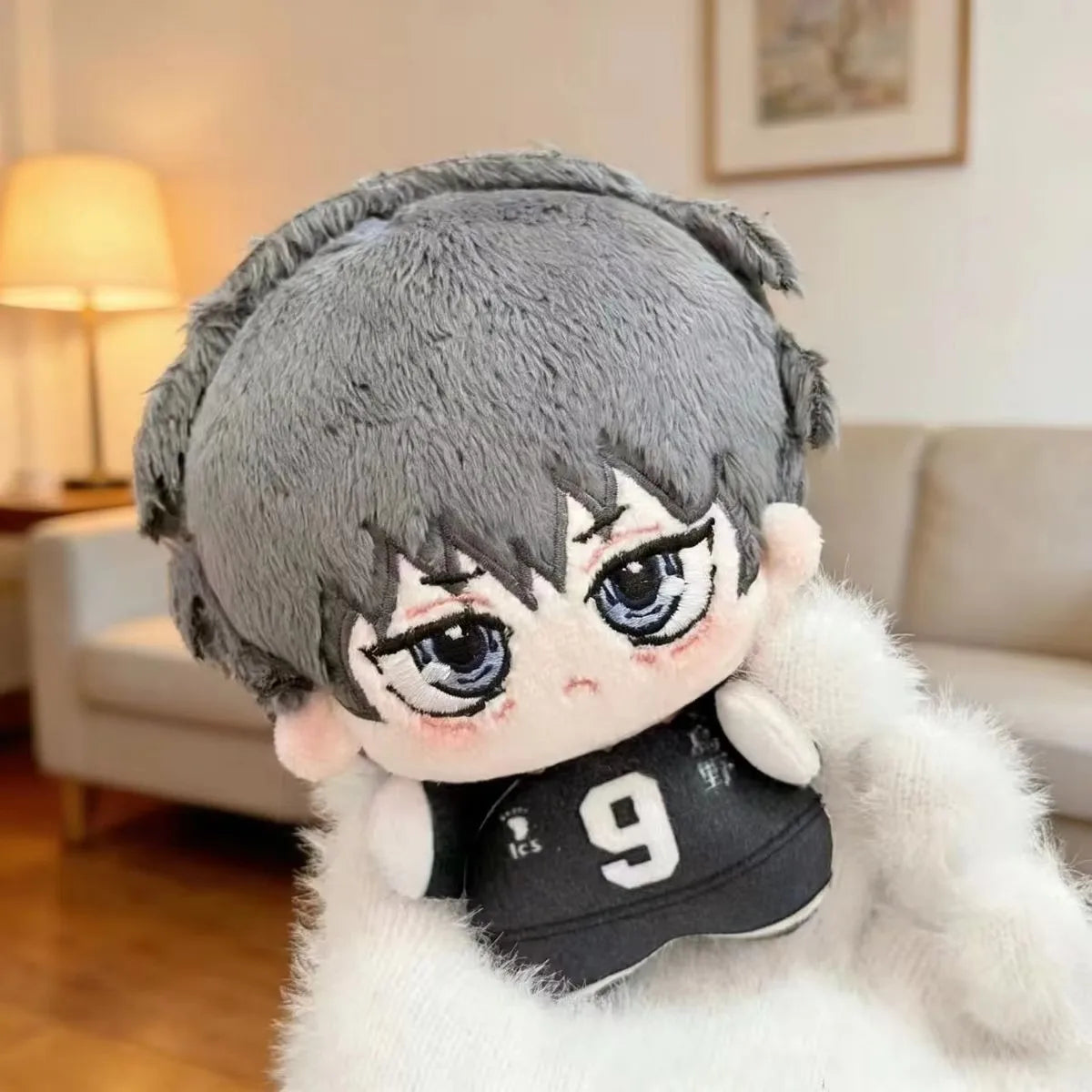 Cartoon Anime Haikyuu Shoyo Hinata Tobio Kageyama Pp Cotton Filling Plush Doll Accompany Toys Desktop Decoration Birthday Gift