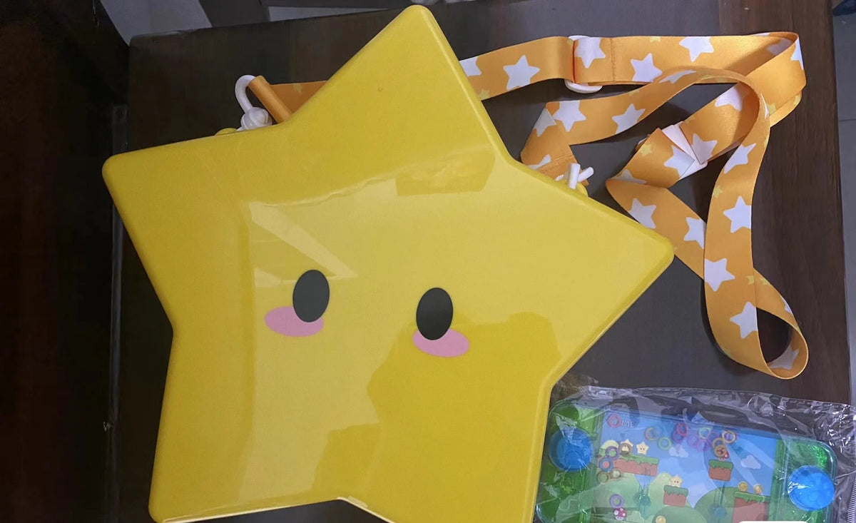 Game Glowing Star Carrying Bucket Crossbody Bag Glowing Popcorn Bucket Cute Girl Gift cosplay Decoration Bag