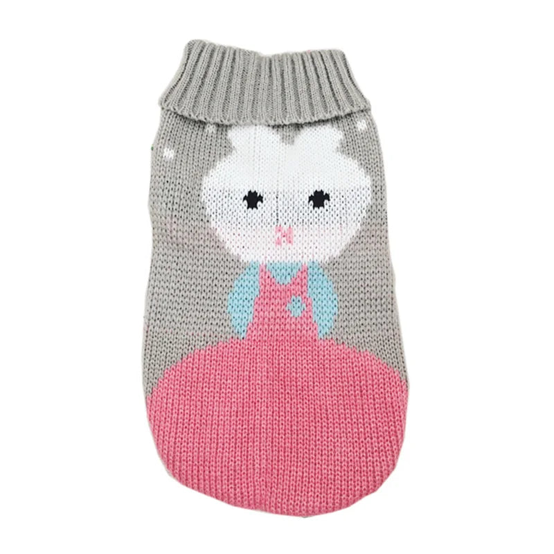 Popular Elk Print Cat Puppy Sweater Autumn Winter Pet Clothes Coat for Small Dogs Cats Cute Warm Sphynx Clothing Kitten Costume