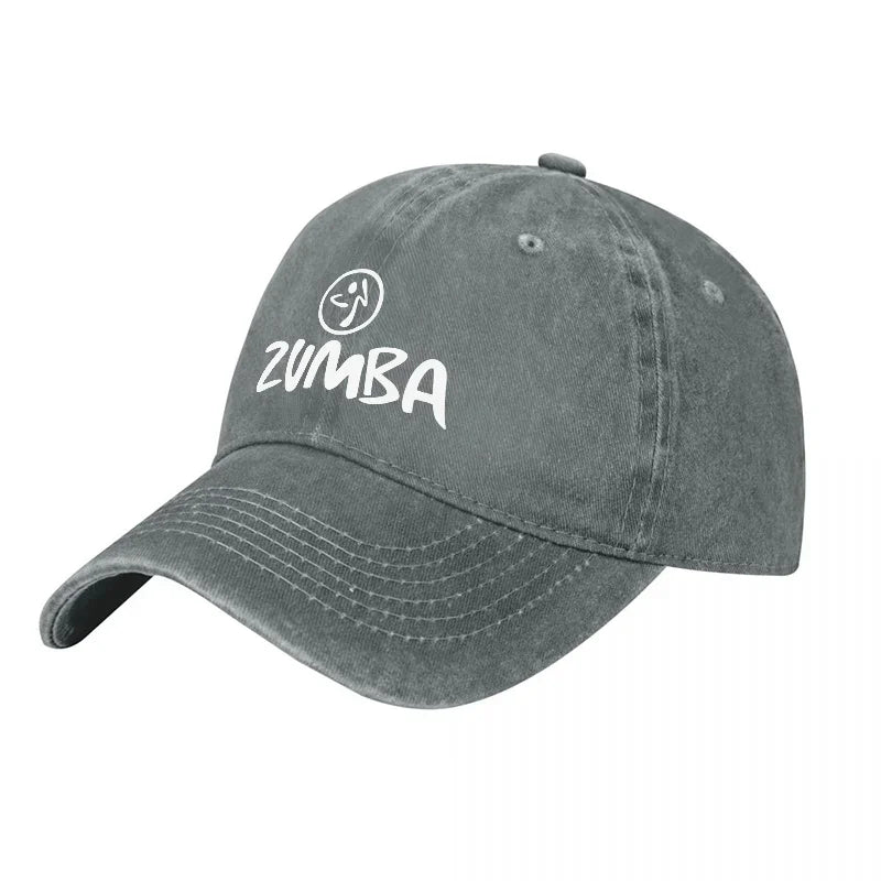 2026 ZUMBA LOGO WASHED COTTON BASEBALL CAP UNISEX ADJUSTABLE FIT CASUAL STREETWEAR STYLE DAILY WEAR OUTDOOR ACTIVITY HAT