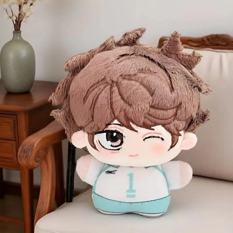 Cartoon Anime Haikyuu Shoyo Hinata Tobio Kageyama Pp Cotton Filling Plush Doll Accompany Toys Desktop Decoration Birthday Gift