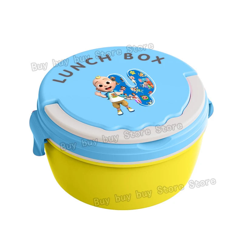 Cocomelons Lunch Boxs Portable Bento Meal Case Boys Fruit Food Storage Box Microwave 26letters Lunch Box Picnic Fresh Cases Gift