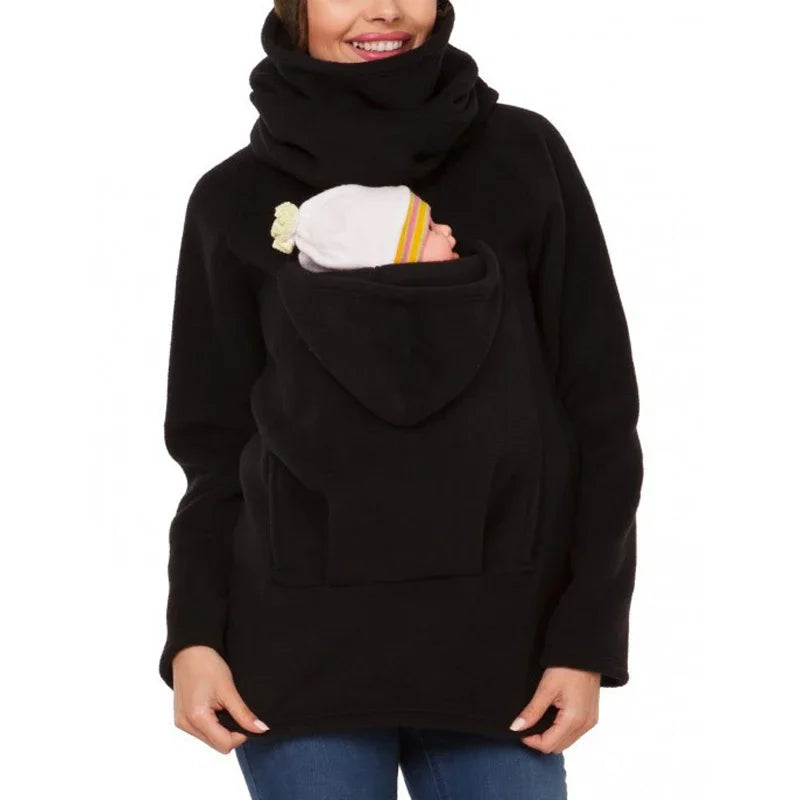 Autumn Winter Kangaroo Coat Maternity Clothing Plus Size Pregnancy Sweater Premama Baby Carrier for 0-12 Months Pregnant Hoodies