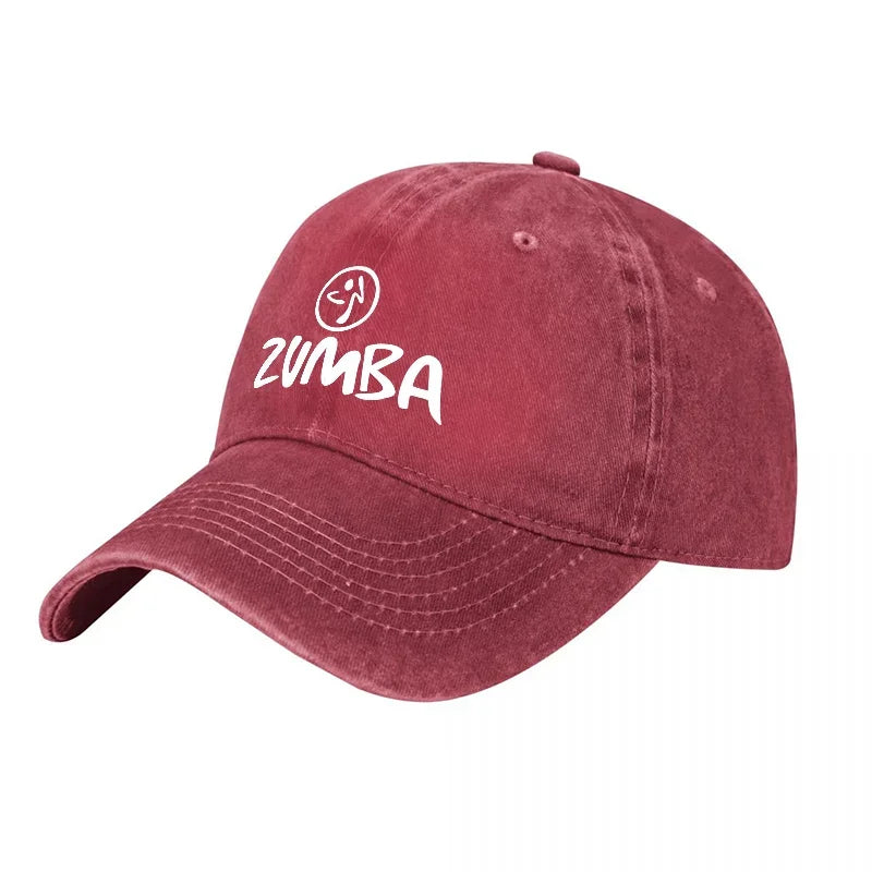 2026 ZUMBA LOGO WASHED COTTON BASEBALL CAP UNISEX ADJUSTABLE FIT CASUAL STREETWEAR STYLE DAILY WEAR OUTDOOR ACTIVITY HAT