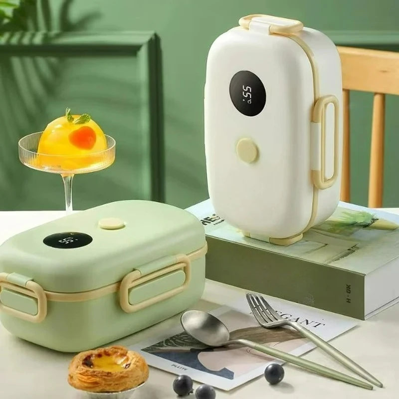 New Thermal Insulation Lunch Box For Men Women Kids Intelligent Display Temperature Bento Food Box Plastic Containers