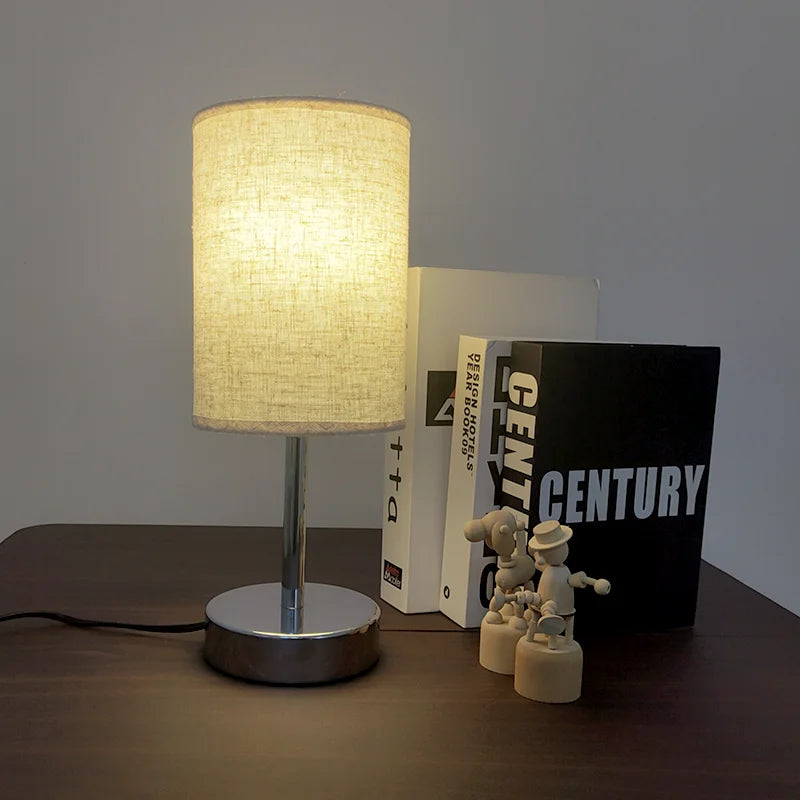 Factory Wholesale Bedroom Indoor Lighting Desk Led Lamp Touch Bedside Cylindrical Table Lamp