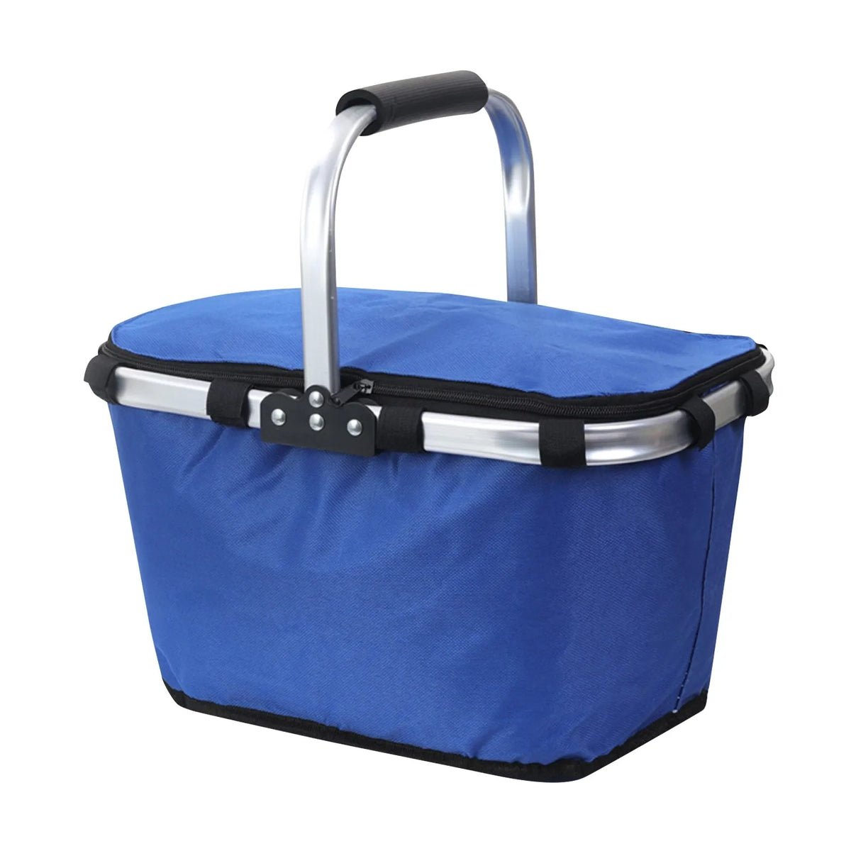 Picnic Basket Outdoor Ice Pack Foldable Insulation Bag Portable Shopping Basket With Lunch Box Fast Food Takeaway Insulation Bas