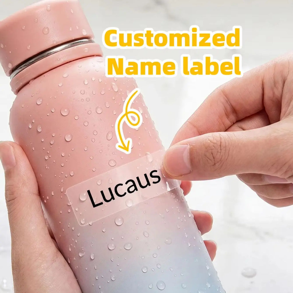 1-300PCS Custom Personalized Name Stickers, Waterproof Labels for Backpacks,Laptop Cases,Containers,Office Drawers,Lunch Boxes