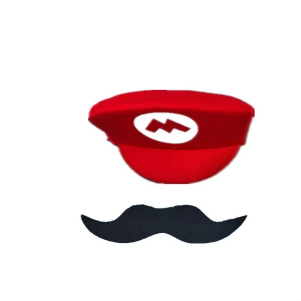 Brothers Cosplay Hat Children's Halloween Costume Accessory Kids' Game-Themed Ornament Decor