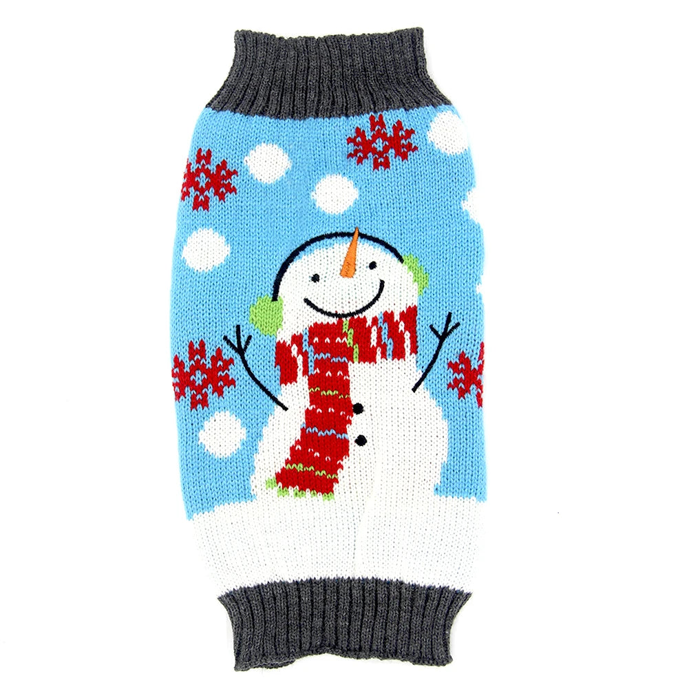 Winter Dog Clothes Christmas Holiday Sweater Chihuahua Teddy Outfit Coat for Small Medium Large Dog and Cat Autumn Warm