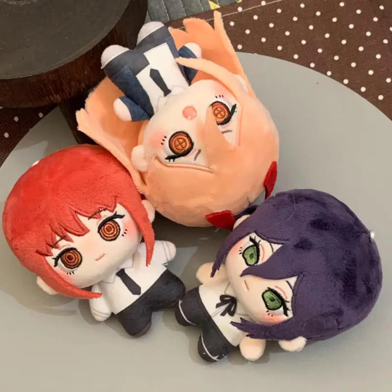 Cartoon Anime 10Cm Chainsaw Man Series Plush Toy Creativity Backpack Keychain Decoration Cute Peripherals Friend Birthday Gift