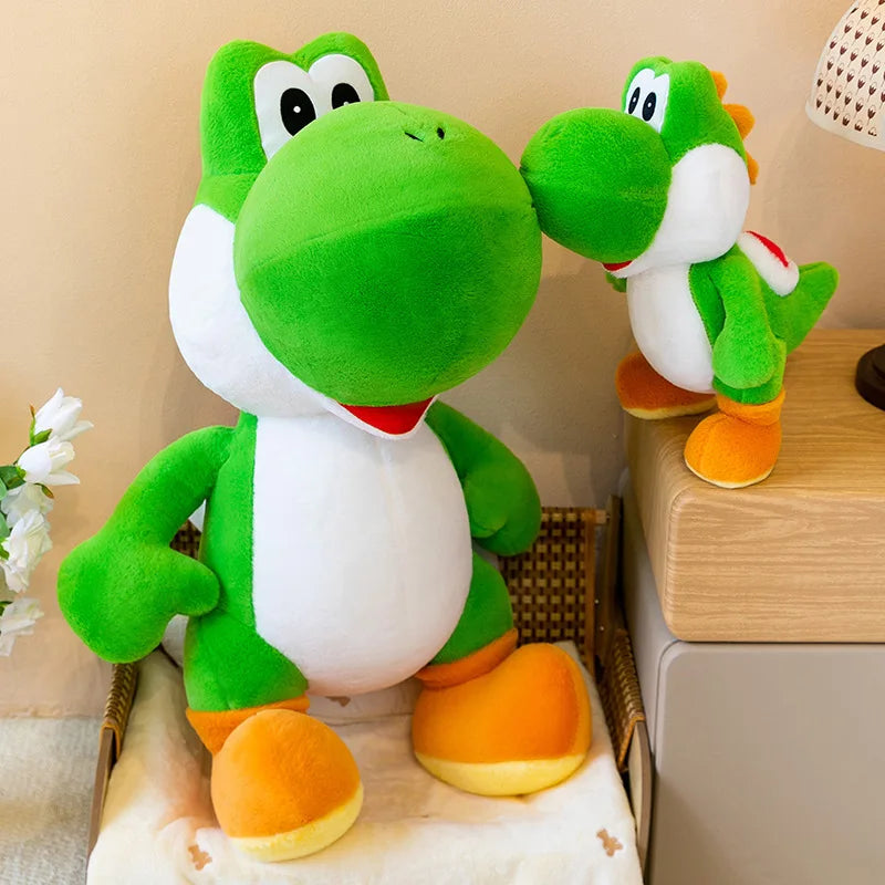 Cute Yoshi Green Dinosaur Plush Toy Soft Stuffed Plush Doll Comfortable Throw Pillow Home Decor Collection Holiday Gift