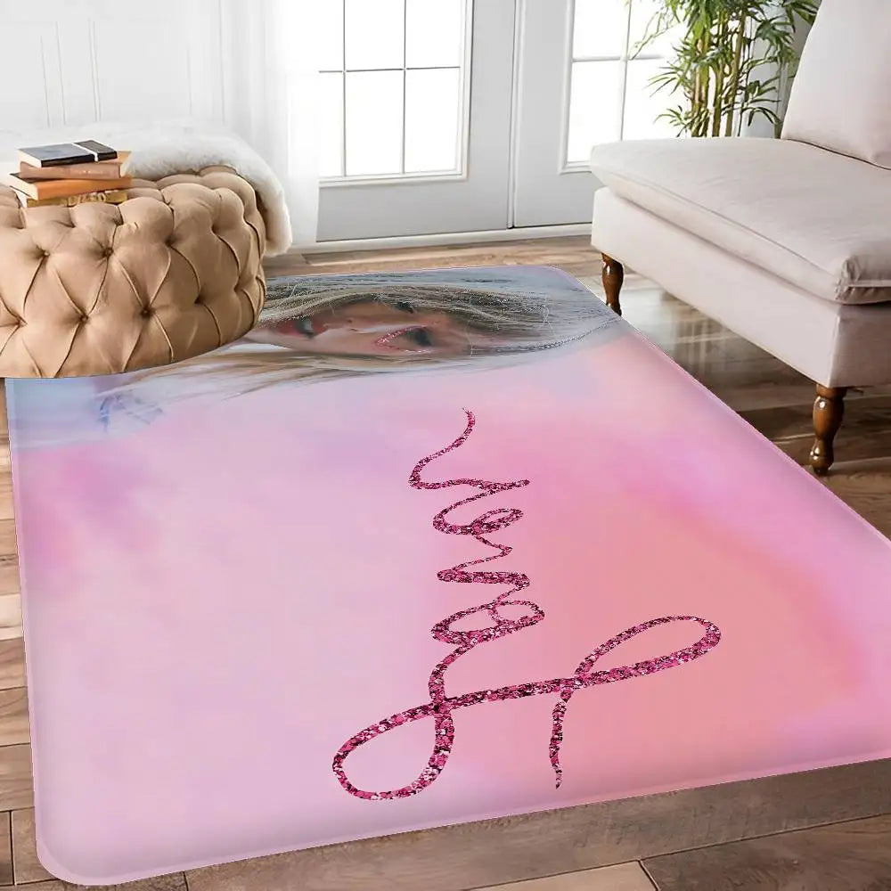 Pop Singer T-Taylor S-Swift Floor Mat Cheaper Anti-slip Modern Living Room Balcony Printed Bedside Mats