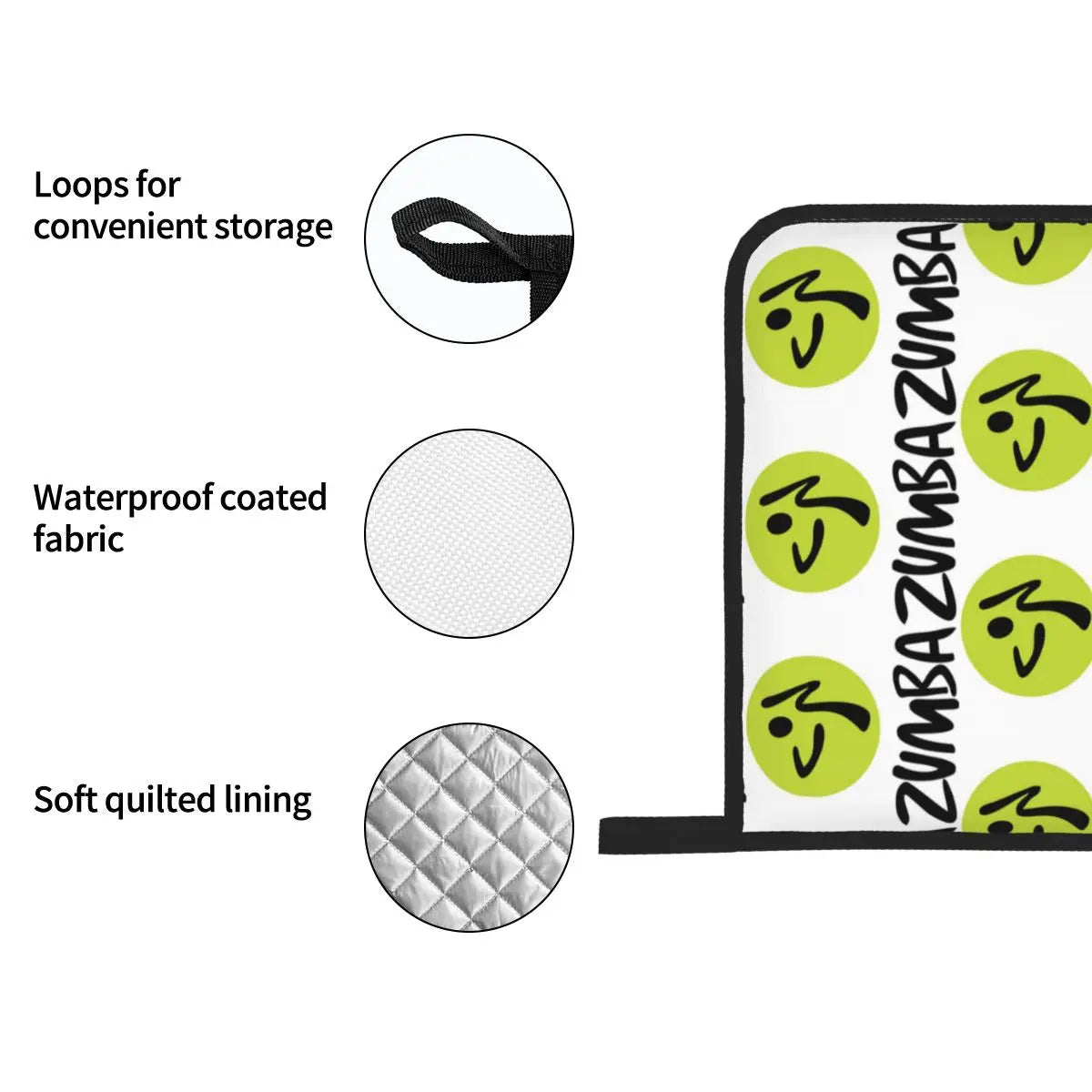 Fitness Zumba Dance Oven Mitts and Pot Holder Sets of 4 for Baking Kitchen Cooking Grilling Resistant Non-Slip Gloves