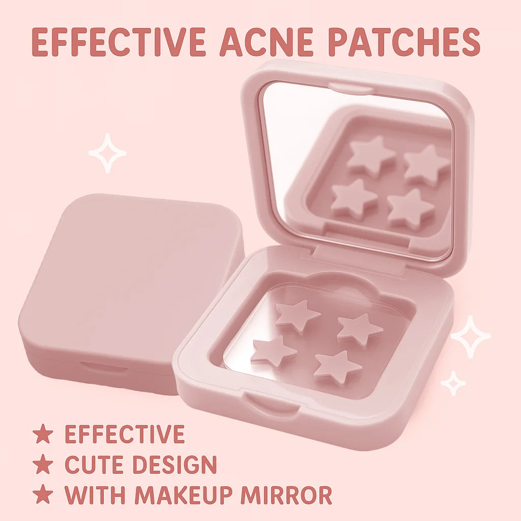 60 Acne Patch, Alcohol and Fragrance Free, Covering Acne and blemishes, Facial and Skin Spot Patch, Luxury Makeup Mirror