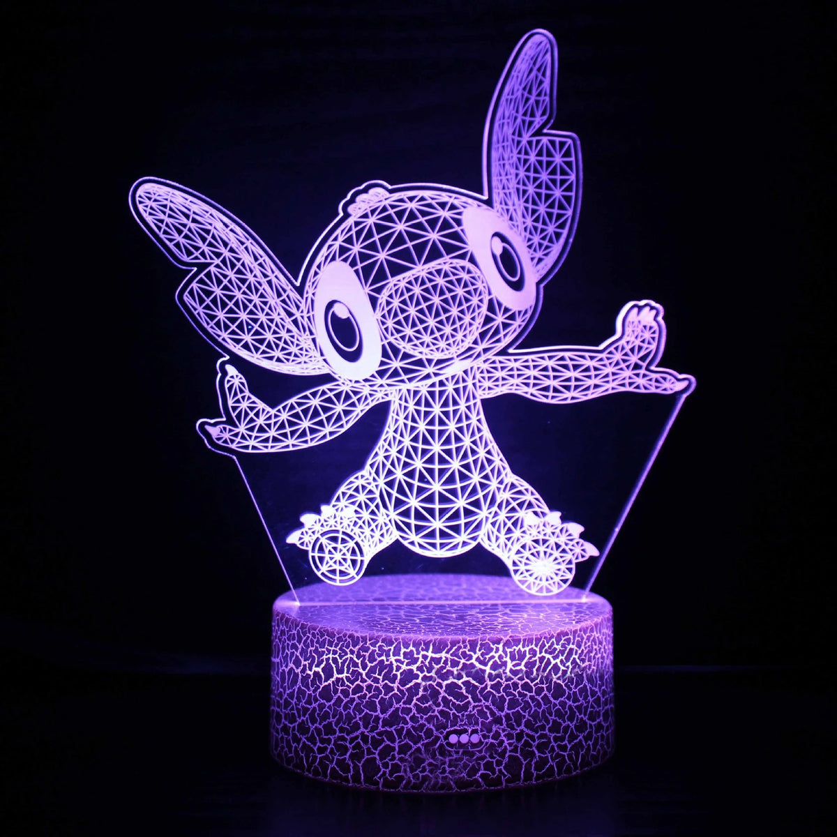 Lilo & Stitch 3D LED Night Light 7/16 Color Smart Touch Room Decor Bedside Night Light Birthday Valentine's Day Christmas Gift