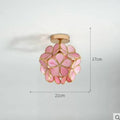 Nordic & Japanese Glass Ceiling Light, Simple Entryway Lamp for Corridor, Balcony, Cloakroom & Bedroom