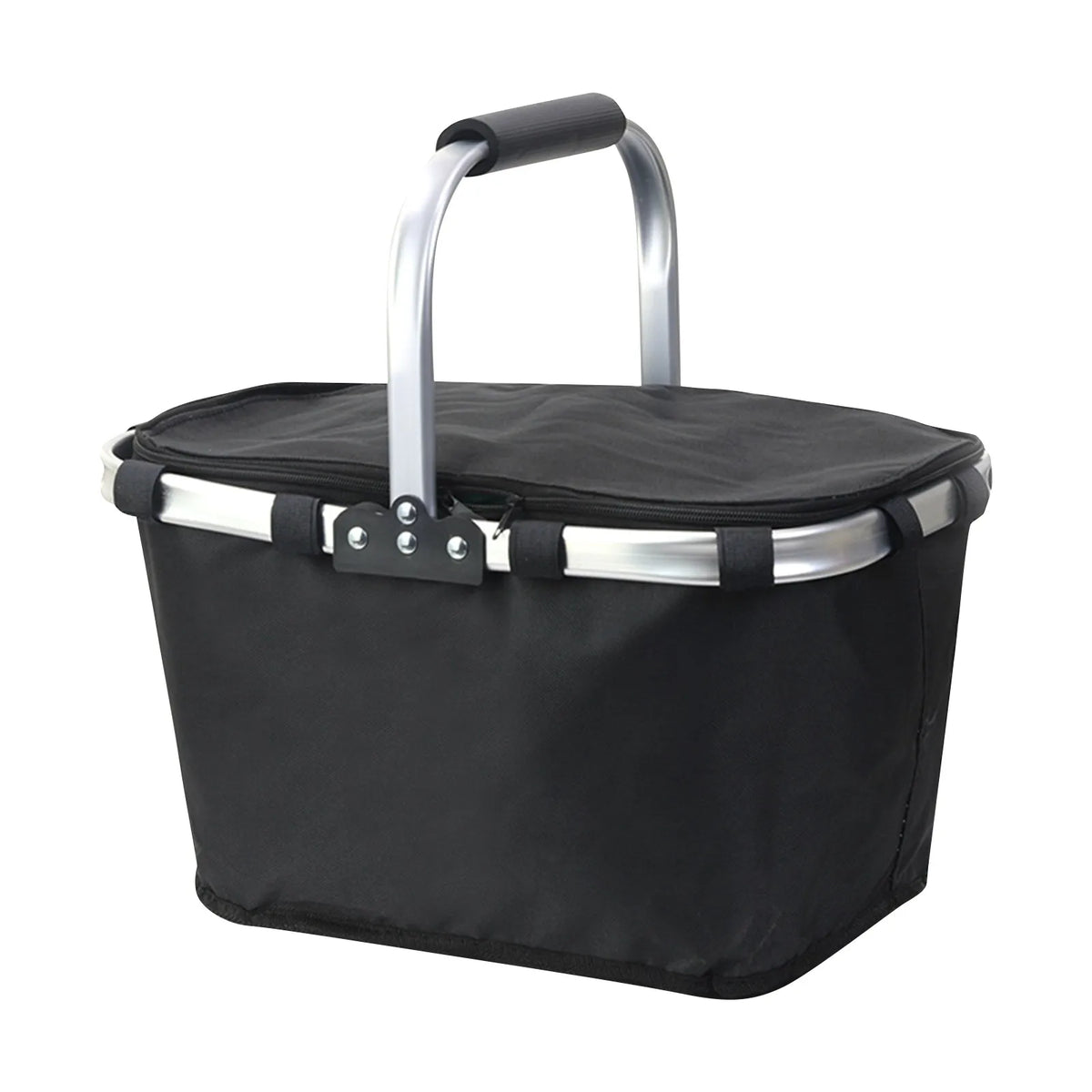 Picnic Basket Outdoor Ice Pack Foldable Insulation Bag Portable Shopping Basket With Lunch Box Fast Food Takeaway Insulation Bas
