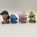 4pcs Lilo Stitch Angel‌ Action Figure Toys Ute Reuben Stitch Anime Figure Collectible Model Desktop Ornament Surprise Gifts