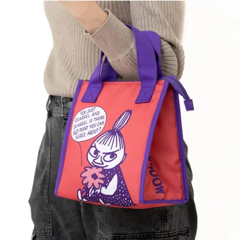 Creativity Anime Moomins Series Lunch Box Cartoon Role Printing Thermal Insulation and Cold Preservation Handheld Lunch Box Bag
