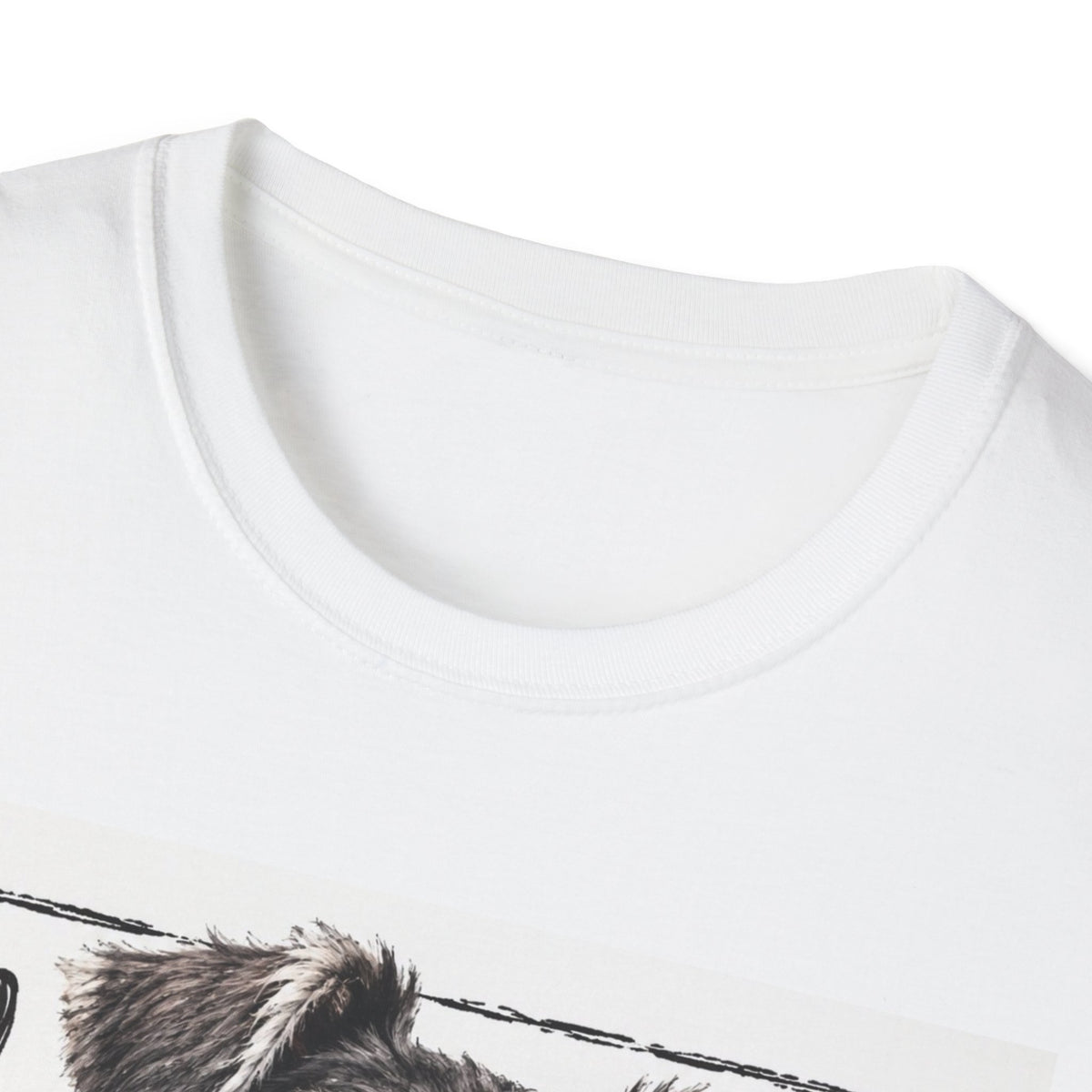 Schnauzer Dog Lover T-Shirt with Paw Prints