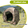 1 Person Camouflage Pop Up Hunting Tent, Portable Wildlife Ground Blind, Foldable Shelter for Hunting Birding