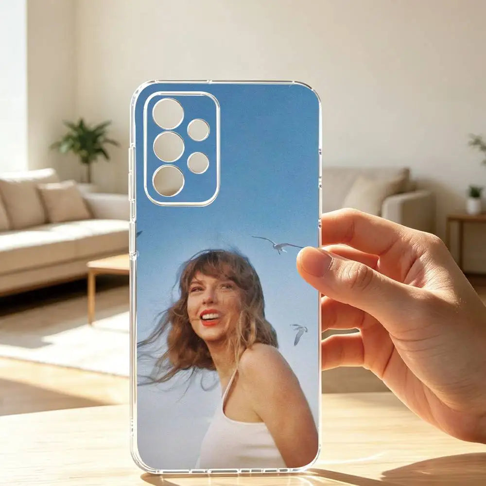 S-Singer TaylorES SwiftES Phone Case For Samsung S25,S24,S21,S22,S23,S30,Ultra,S20,Plus,Fe Transparent Cover Gift