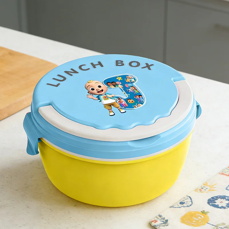 Cocomelons Lunch Boxs Portable Bento Meal Case Boys Fruit Food Storage Box Microwave 26letters Lunch Box Picnic Fresh Cases Gift