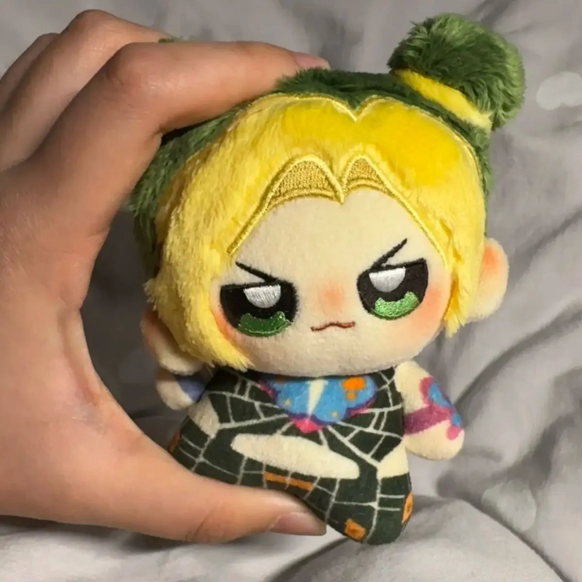 10cm Jolyne Cujoh Plushie Anime Kujo Jorin Figures Cosplay Cotton Stuffed Plush Doll Toys Pendants Keychain Birthday Xmas Gift