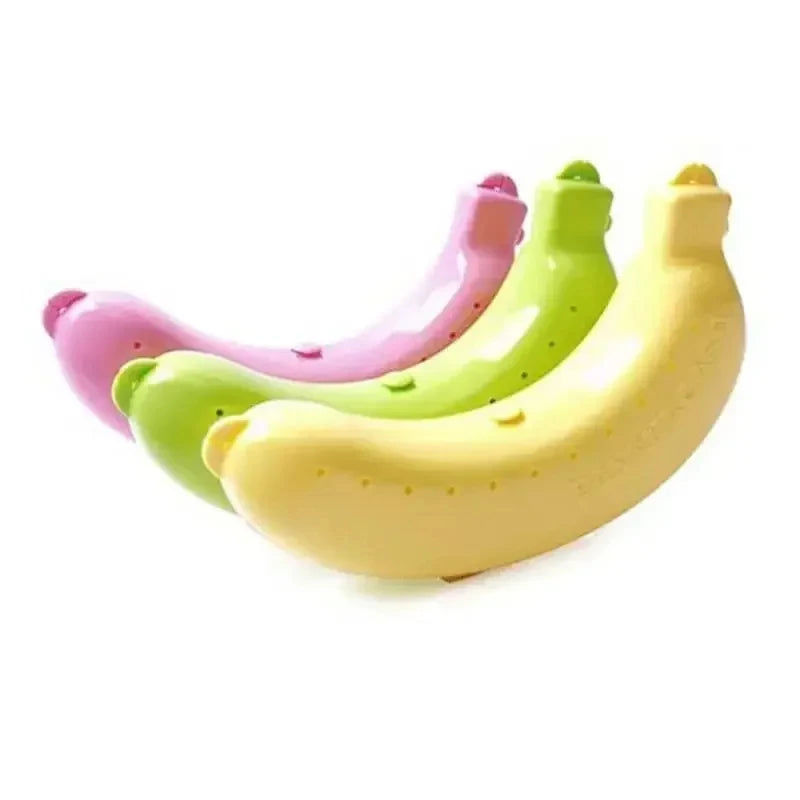 Durable Plastic Banana Container Outdoor Travel Lunch Box School Camping Kitchen Food Storage Creative Gift Idea