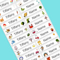 Personalized Water-Resistant Name Stickers Customized for Kids' Bottles, Lunch Boxes & Crafts - Durable Matte Finish Labels