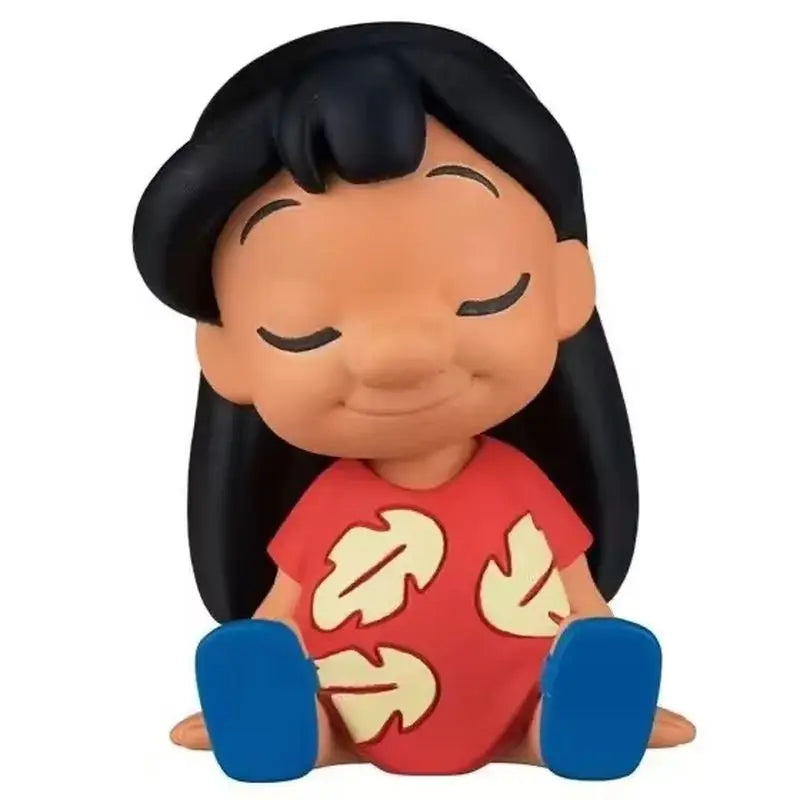 4pcs Lilo Stitch Angel‌ Action Figure Toys Ute Reuben Stitch Anime Figure Collectible Model Desktop Ornament Surprise Gifts