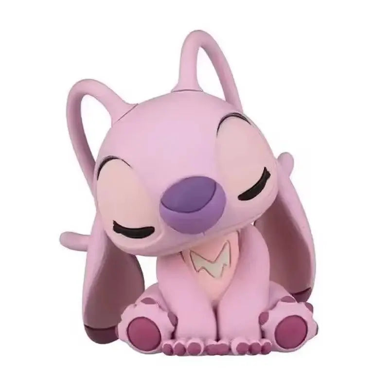 4pcs Lilo Stitch Angel‌ Action Figure Toys Ute Reuben Stitch Anime Figure Collectible Model Desktop Ornament Surprise Gifts