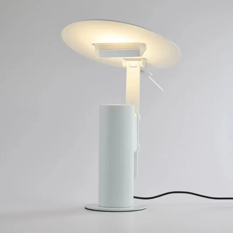 Modern Creative Simple Rainbow Atmosphere Eye-Caring Dimmable COB LED Aluminium Table Lamp RGB Light for Bedroom Decorative