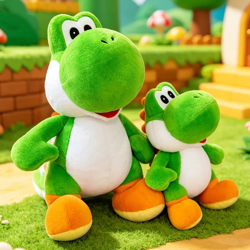 Cute Yoshi Green Dinosaur Plush Toy Soft Stuffed Plush Doll Comfortable Throw Pillow Home Decor Collection Holiday Gift