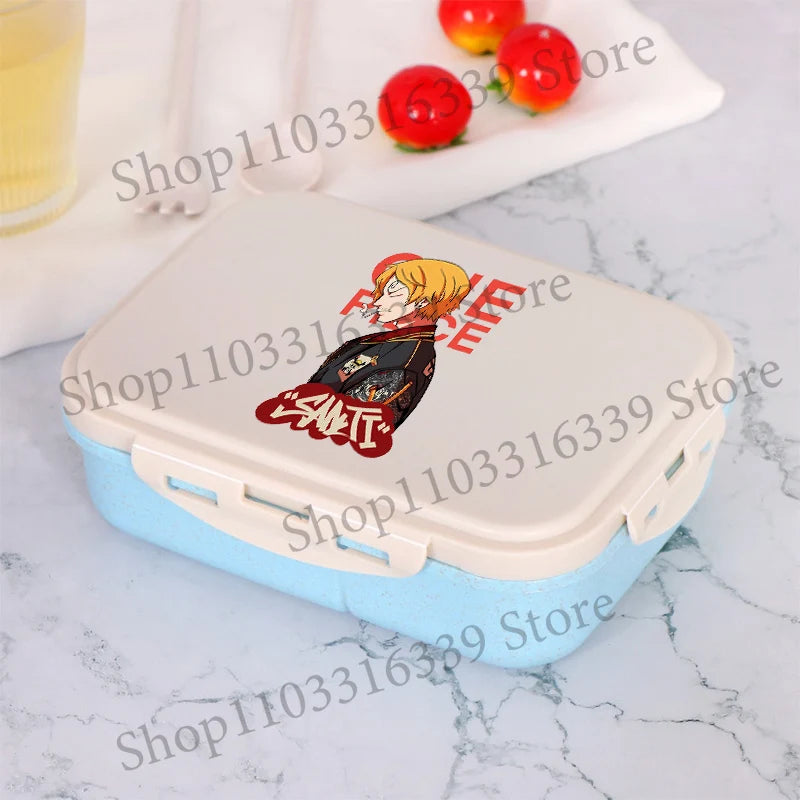 One Piece Boy Girl Bento Lunch Box Portable Food Boxes Microwave Lunch Boxes Anime Print Picnic Case Children Food Container New