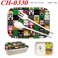 Minecrafted 3-piece Japanese-style insulated lunch box with a detachable handle and lid, suitable for women, backpacking, office