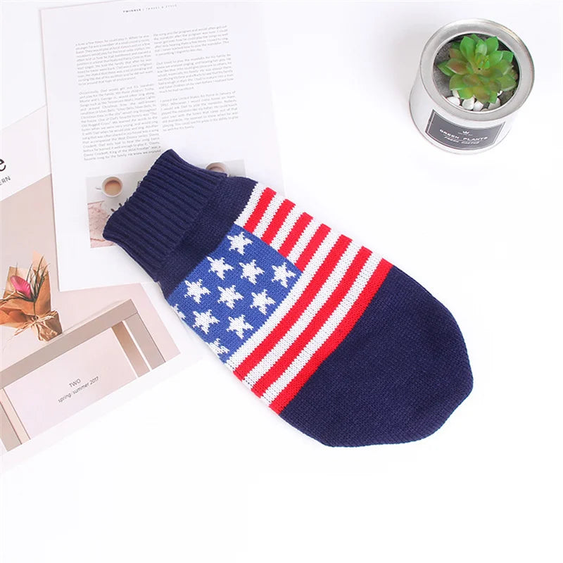 Popular Elk Print Cat Puppy Sweater Autumn Winter Pet Clothes Coat for Small Dogs Cats Cute Warm Sphynx Clothing Kitten Costume